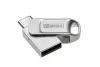 Pendrive, 64GB, USB 2.0 + USB-C, alumínium ház, MYMEDIA "Dual" (by VERBATIM)