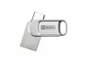 Pendrive, 64GB, USB 2.0 + USB-C, alumínium ház, MYMEDIA "Dual" (by VERBATIM)