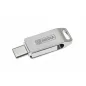  Pendrive, 128GB, USB 3.2 Gen1 + USB-C, alumínium ház, MYMEDIA "Dual" (by VERBATIM)