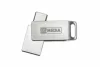 Pendrive, 128GB, USB 3.2 Gen1 + USB-C, alumínium ház, MYMEDIA "Dual" (by VERBATIM)