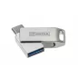   Pendrive, 16GB, USB 3.2 Gen1 + USB-C, alumínium ház, MYMEDIA "Dual" (by VERBATIM)