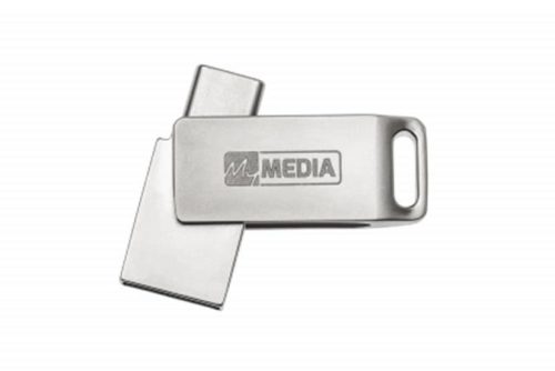 Pendrive, 64GB, USB 3.2 Gen1 + USB-C, alumínium ház, MYMEDIA "Dual" (by VERBATIM)