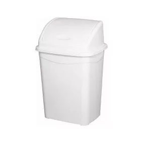   Planet Billenőfedeles szemetes kuka, műanyag, luxury, fehér, 4 L