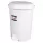 Planet Pedálos szemetes kuka, műanyag, LUXURY fehér, kivehető kosárral, 6L NO2
