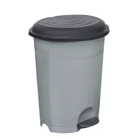   Planet Pedálos szemetes kuka, műanyag, ECO antracit, kivehető kosárral, 12L