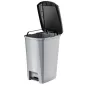   Planet Pedálos szemetes kuka SLIM, műanyag, ECO antracit, 25L