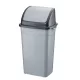 Planet Billenőfedeles szemetes kuka, műanyag, szürke/antracit, 70 L