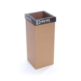   Szelektív hulladékgyűjtő, 50 l, RECOBIN "Office", fekete
