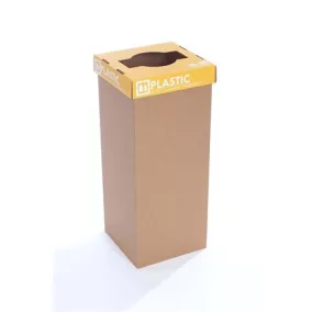   Szelektív hulladékgyűjtő, angol felirat, 50 l, RECOBIN "Office", sárga