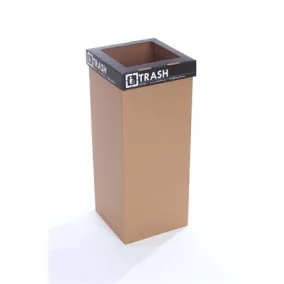   Szelektív hulladékgyűjtő, angol felirat, 50 l, RECOBIN "Office", fekete