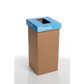   Szelektív hulladékgyűjtő, angol felirat, 20 l, RECOBIN "Mini", kék