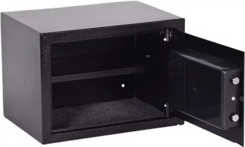 Lemezszekrény, elektronikus zár, 17,3 l, 250x350x250 mm, KINGSAFE "Protect 25 E"