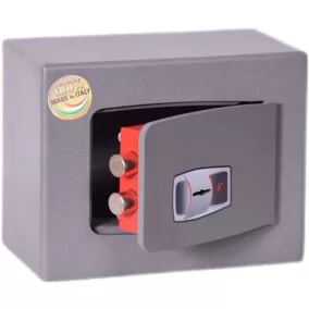   Bútorszéf, kulcsos zár, 6 l, 220x280x150 mm, TECHNOMAX "SMKO 1"