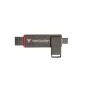   Pendrive, 128GB, USB-A/C 3.2 Gen1, VERBATIM "Dual QuickStick", fekete