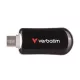 Pendrive, 128GB, USB-C 3.2 Gen1, VERBATIM "Plectra", fekete