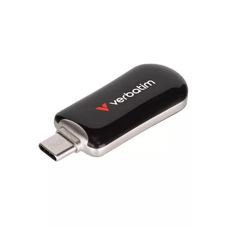 Pendrive, 256GB, USB-C 3.2 Gen1, VERBATIM "Plectra", fekete