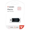 Pendrive, 256GB, USB-C 3.2 Gen1, VERBATIM "Plectra", fekete