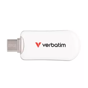   Pendrive, 256GB, USB-C 3.2 Gen1, VERBATIM "Plectra", fehér