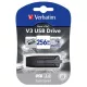 Pendrive, 256GB, USB 3.2, 80/25 MB/s, VERBATIM "V3", fekete-szürke