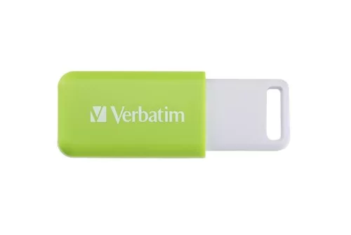 Pendrive, 32GB, USB 2.0, VERBATIM "Databar", zöld