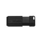   Pendrive, 32GB, USB 2.0, 10/4MB/sec, VERBATIM "PinStripe", fekete