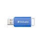 Pendrive, 64GB, USB 2.0, VERBATIM "Databar", kék
