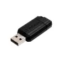   Pendrive, 64GB, USB 2.0, 10/4MB/sec, VERBATIM "PinStripe", fekete