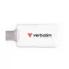 Pendrive, 64GB, USB-C 3.2 Gen1, VERBATIM "Plectra", fehér