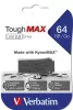 Pendrive, 64GB, USB 2.0, extra ellenálló, VERBATIM "ToughMAX", fekete
