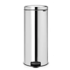   Pedálos szemetes, ipari, fém, horganyzott, 30 l, kivehető vödörrel