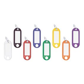 Kulcscímke, 100 db, WEDO, 8 különböző színben