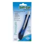   Univerzális kés, 9 mm, WEDO "Soft-cut", kék/fekete