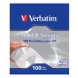   CD/DVD boríték, papír, ablakos, bebújtatós fül, VERBATIM, fehér