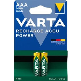   Tölthető elem, AAA mikro, 2x1000 mAh, előtöltött, VARTA "Power"