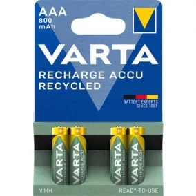 Tölthető elem, AAA mikro, 4x800 mAh, VARTA