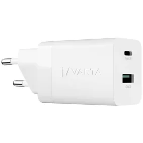   Hálózati töltő, 1xUSB, 1x USB-C kimenet, 38W, VARTA "Speed"
