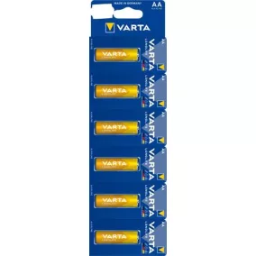   Elem, AA ceruza, 6 db, egyesével téphető, VARTA "Longlife Kartella"