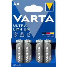   Elem, AA ceruza, 4 db, lítium, VARTA "Ultra Lithium"