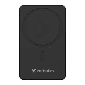   Power bank, mágneses (vezeték nélküli), 10.000mAh, VERBATIM "Charge n Go Essentials", fekete