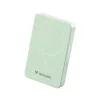 Power bank, mágneses (vezeték nélküli), 10.000mAh, VERBATIM "Charge n Go Essentials", zöld