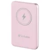 Power bank, mágneses (vezeték nélküli), 10.000mAh, VERBATIM "MCP-10, rózsaszín