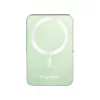Power bank, mágneses (vezeték nélküli), 10.000mAh, VERBATIM "Charge n Go", zöld