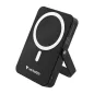   Power bank, mágneses (vezeték nélküli), 10.000mAh, VERBATIM "Charge n Go", fekete