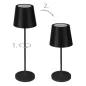   Akkus asztali lámpa, USB, LED 3,8W EGLO "Cabozo" fekete