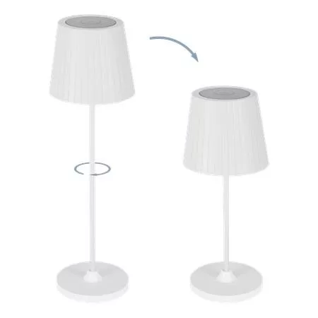 Akkus asztali lámpa, USB, LED 3,8W EGLO "Cabozo" fehér