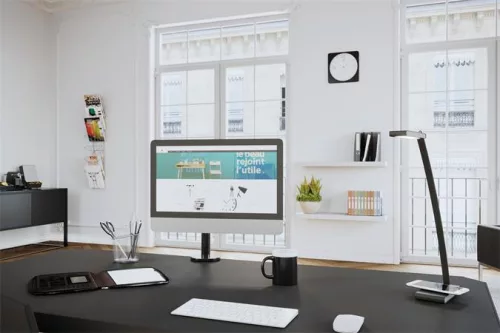 Asztali lámpa, LED, 4,8 W, ALBA "Ledtouch" USB porttal