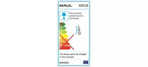 Asztali lámpa, LED, szabályozható, USB, MAUL "Jazzy", fehér
