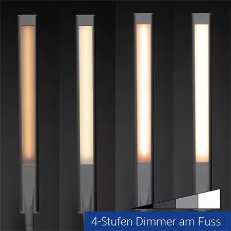 Asztali lámpa, LED, szabályozható, MAUL "Pirro", fehér