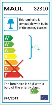 Asztali lámpa, LED, MAUL "Starlet", fehér
