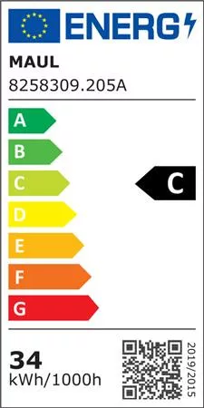 Állólámpa, irodai, LED, szabályozható, MAUL "Javal", szürke